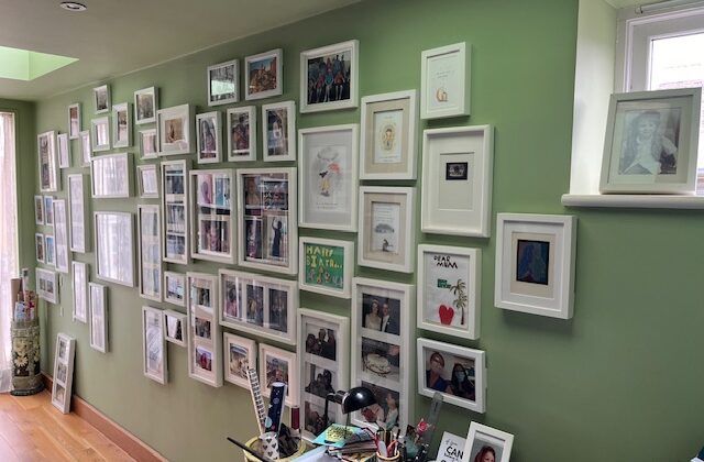 Family photo wall